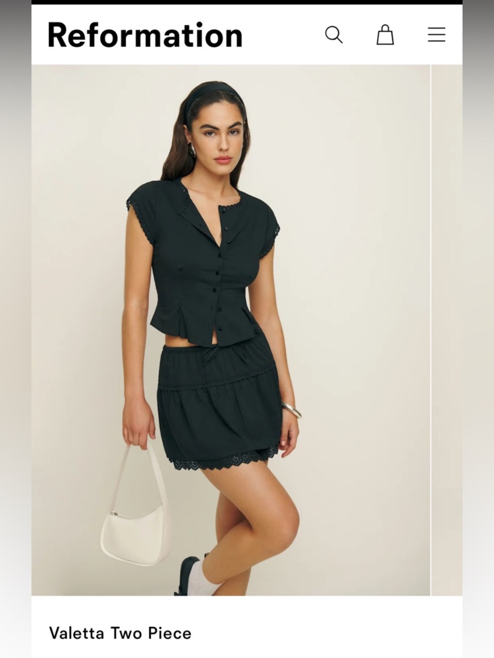 Reformation Valletta two piece set